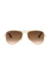 Дитячі сонцезахисні окуляри Ray-Ban Junior Aviator колір коричневий 0RJ9506S