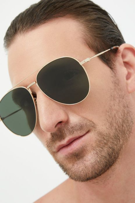 Сонцезахисні окуляри Tommy Hilfiger чоловічі колір золотий (2577631)