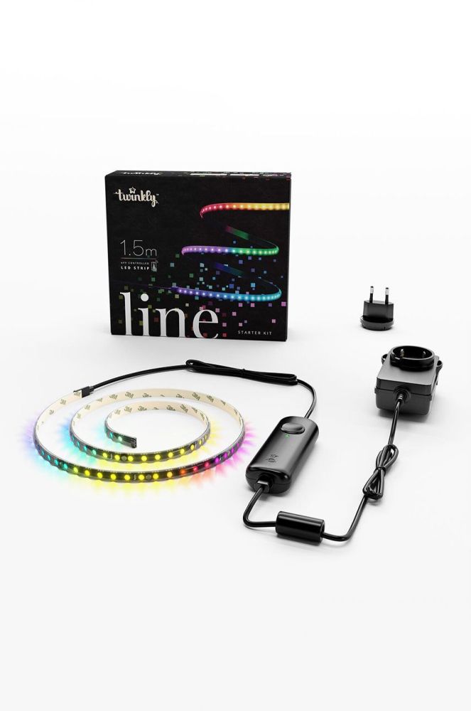 Twinkly Гнучка світлодіодна стрічка LED 90 LED RGB 1,5m - Starter KIt колір барвистий