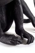 Настільна лампа Seletti Monkey Lamp Sitting колір чорний