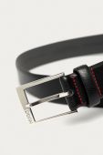 Hugo - Шкіряний ремінь колір чорний (628937)