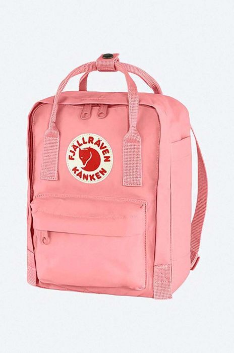 Рюкзак Fjallraven Kanken Mini колір рожевий малий з аплікацією F23561.312-312