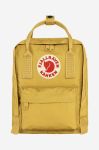 Рюкзак Fjallraven Kanken Mini колір жовтий малий з аплікацією F23561.135-135