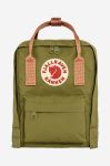 Рюкзак Fjallraven Kanken Mini колір зелений малий з аплікацією F23561.631.241-241