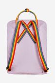 Рюкзак Fjallraven Kanken Rainbow колір фіолетовий малий з аплікацією F23620.457.907-907