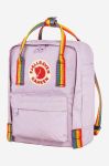 Рюкзак Fjallraven Kanken Rainbow Mini колір фіолетовий малий з аплікацією F23621.457.907-907