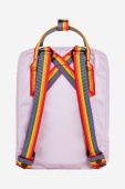 Рюкзак Fjallraven Kanken Rainbow Mini колір фіолетовий малий з аплікацією F23621.457.907-907