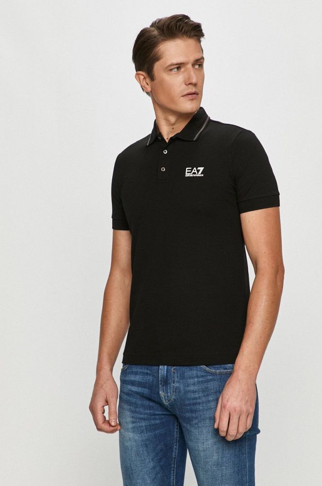 EA7 Emporio Armani - Поло колір чорний (739263)