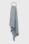 Шарф Pieces жіночий меланж колір блакитний