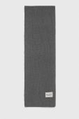 Бавовняний шарф Marc O'Polo колір сірий однотонний