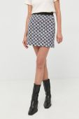 Спідниця Karl Lagerfeld mini пряма колір барвистий (2489228)