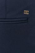 Штани Tommy Hilfiger жіночі колір синій облягаючі