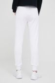 Штани Armani Exchange жіночі колір білий гладкі