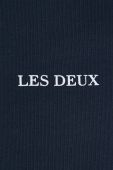 Бавовняні спортивні штани Les Deux колір синій з принтом