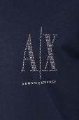 Armani Exchange - Бавовняна сукня колір темно-синій (1750134)