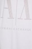 Сукня Armani Exchange колір білий midi пряма