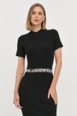 Сукня Karl Lagerfeld колір чорний midi облягаюча (2503208)