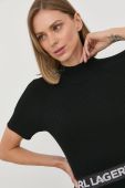 Сукня Karl Lagerfeld колір чорний midi облягаюча (2503208)
