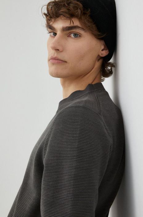 Светр з домішкою вовни Marc O'Polo чоловічий колір сірий легкий (2581847)