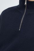 Бавовняний светр Marc O'Polo колір синій півгольф