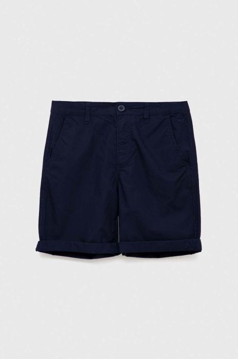 Дитячі бавовняні шорти United Colors of Benetton колір синій регульована талія (3232926)