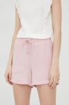 Шорти JDY жіночі колір рожевий однотонні висока посадка (2297899)