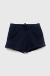 Дитячі бавовняні шорти United Colors of Benetton колір синій однотонні регульована талія (3232950)