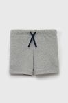 Дитячі бавовняні шорти United Colors of Benetton колір сірий однотонні регульована талія (3232987)