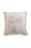 Декоративна подушка 45 x 45 см колір бежевий