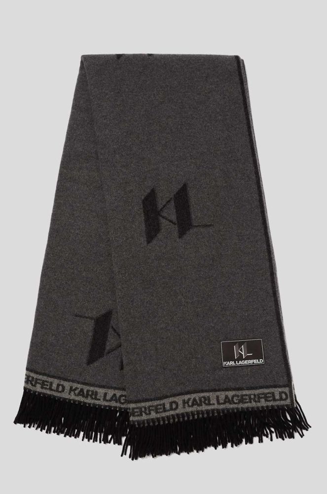Ковдра Karl Lagerfeld колір сірий