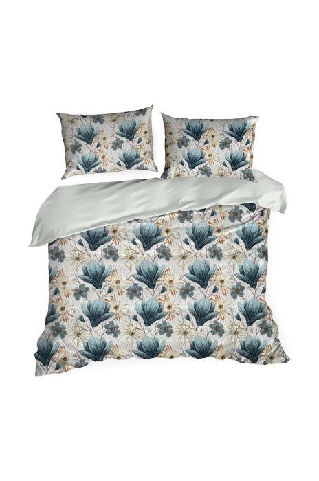 Бавовняний постільний комплект Terra Collection Montenegro 220x200/70x80 cm колір барвистий