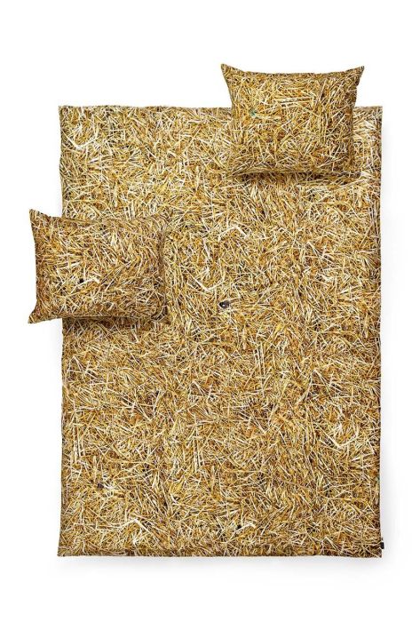 Бавовняний постільний комплект Foonka S?oma 160x200 / 70x80 cm колір жовтий