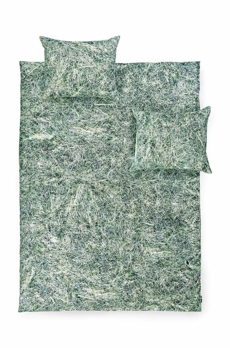 Бавовняний постільний комплект Foonka Siano 200x200 / 70x80 см колір сірий