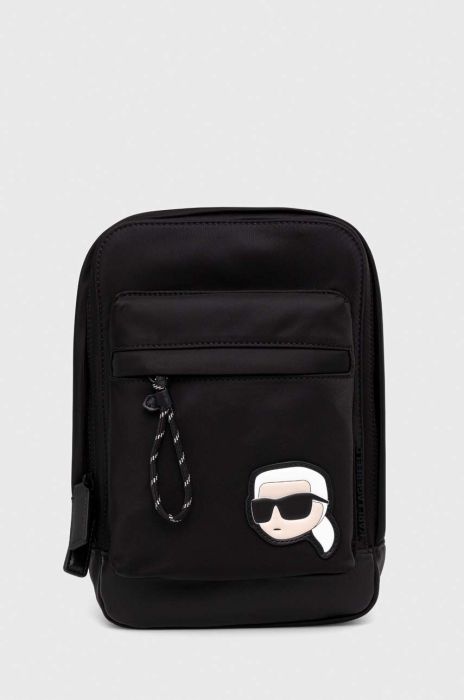 Рюкзак Karl Lagerfeld колір чорний малий з аплікацією