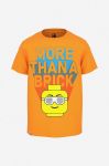 Дитяча бавовняна футболка Lego колір помаранчевий з принтом (3301079)