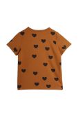 Дитяча футболка Mini Rodini колір коричневий