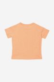 Дитяча бавовняна футболка Kenzo Kids Short Sleeves Tee-Shirt колір помаранчевий