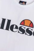 Дитяча бавовняна футболка Ellesse колір білий з принтом