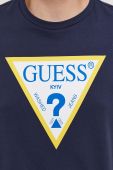 Футболка Guess чоловіча колір синій з принтом