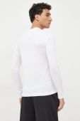 Лонгслів Emporio Armani чоловічий колір білий однотонний
