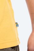 Бавовняна футболка Fjallraven Logo колір жовтий з принтом F87310-160