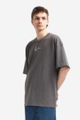Бавовняна футболка Karl Kani Small Signature Heavy Jersey колір сірий з аплікацією 6037281-GREY
