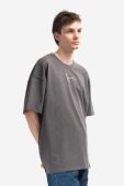 Бавовняна футболка Karl Kani Small Signature Heavy Jersey колір сірий з аплікацією 6037281-GREY