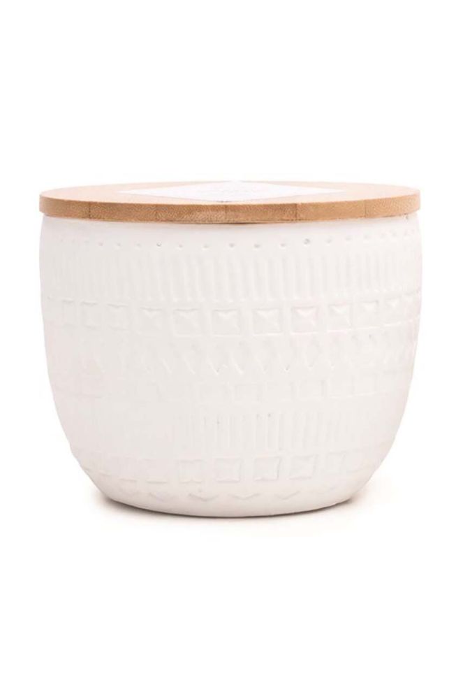 Ароматична соєва свічка Paddywax Cotton & Teak 283 g колір білий