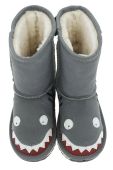 Emu Australia - Дитячі черевики  Shark Putt колір сірий
