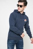 Кофта Ellesse чоловіча колір синій з капюшоном з принтом shs02216-athlGREY