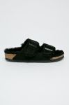 Birkenstock - Тапочки Arizona Fur Narrow Width 752663-Black колір чорний