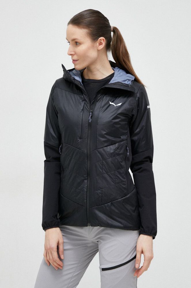 Куртка outdoor Salewa Ortles Hybrid колір чорний
