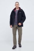 Куртка outdoor Columbia Bugaboo II Fleece Interchange колір чорний