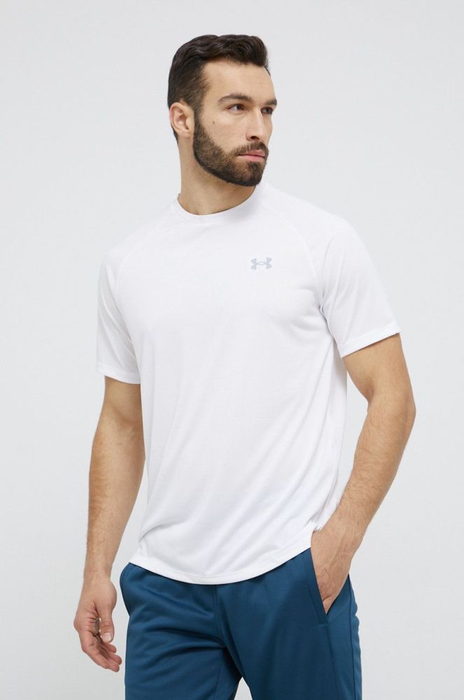 Тренувальна футболка Under Armour Tech 2.0 колір білий однотонна 1326413-191